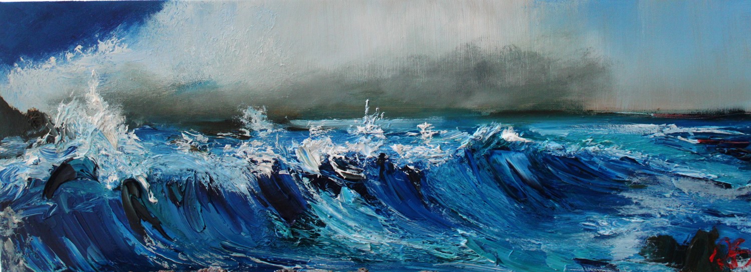 'Catching the Surf' by artist Rosanne Barr